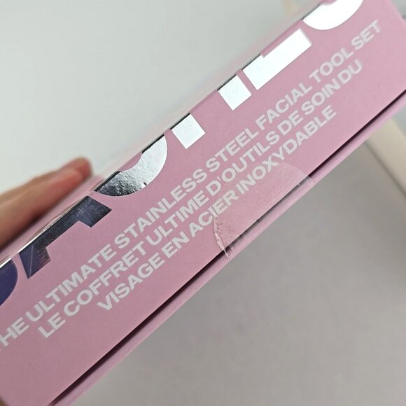 SACHEU Beauty The Ultimate Stainless Steel Facial 2 Pc Tool Set Travel Pouches - Picture 8 of 16